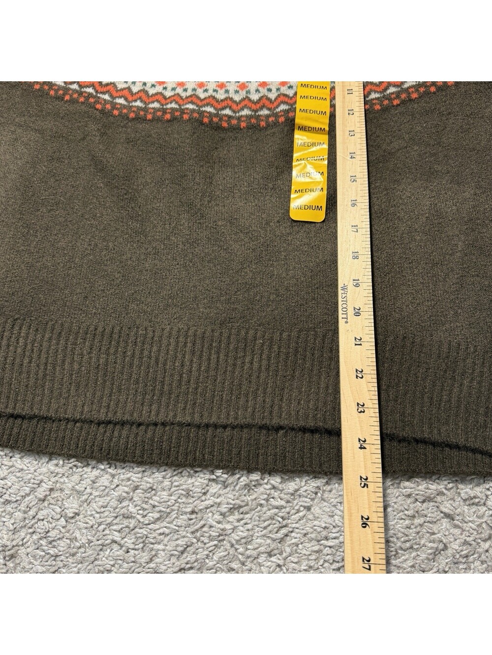 NWT Vince Camuto Women's Pullover Halloween Fall Sweater Pumpkins Brown Medium - Picture 5 of 7
